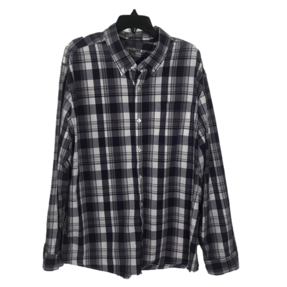 EDDIE Bauer long sleeve shirt, 2XL, purple plaid